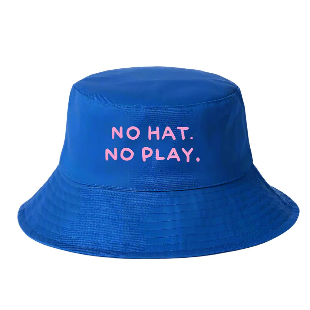 BIG BITE STUDIOS BUCKET HAT - NO HAT NO PLAY BLUE