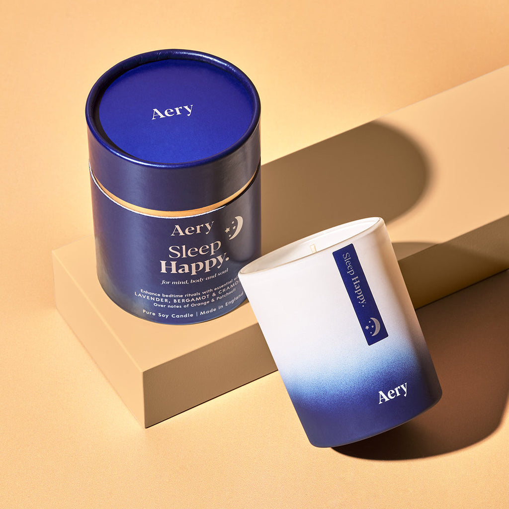 AERY LIVING AROMATHERAPY SOY CANDLE - SLEEP HAPPY
