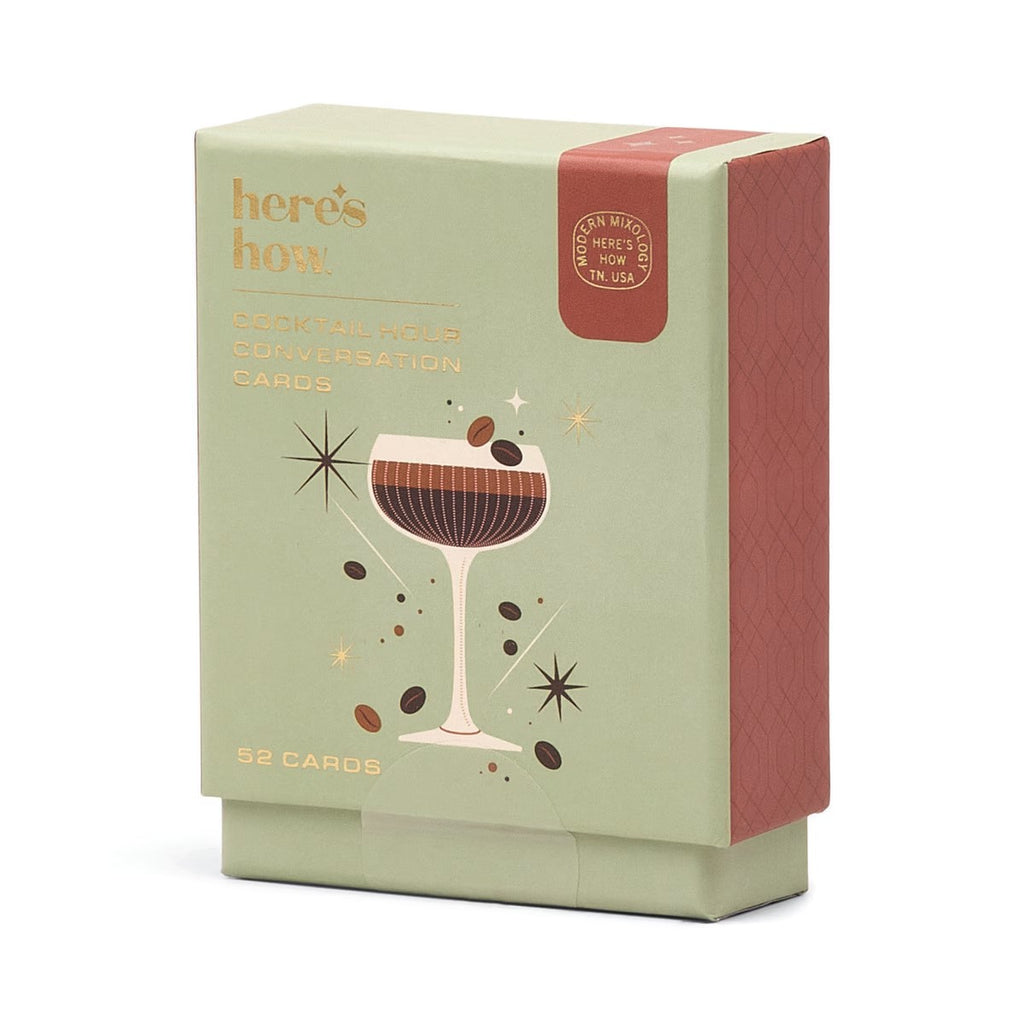 HERE'S HOW COCKTAIL HOUR CONVERSATION CARDS