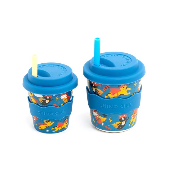 CHINO CLUB KIDS KEEP CUP 8oz - SUPERHERO