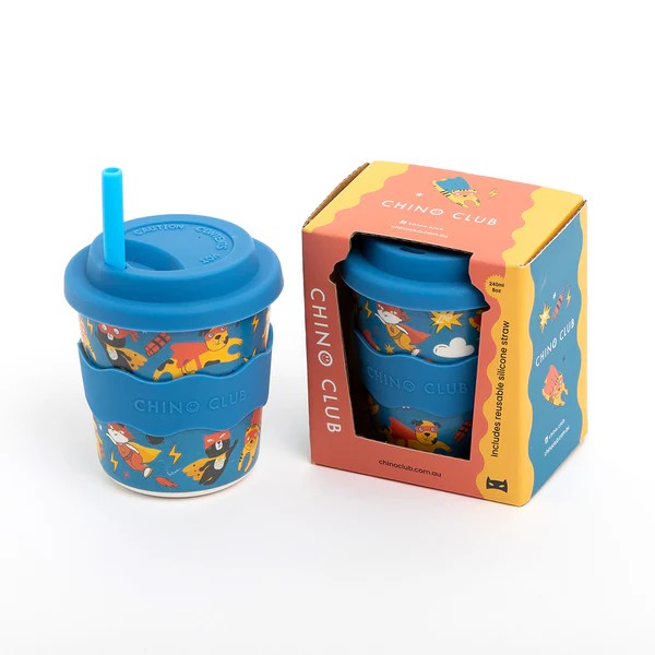 CHINO CLUB KIDS KEEP CUP 8oz - SUPERHERO