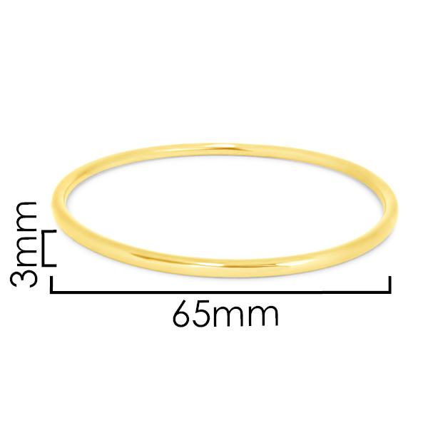 STONES & SILVER YELLOW GOLD BANGLE