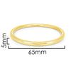STONES & SILVER YELLOW GOLD BANGLE 5x65mm