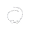 STONES & SILVER FRESHWATER PEARL CHAIN BRACELET 20cm