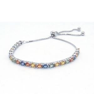 STONES & SILVER MULTI SAPPHIRE BRACELET