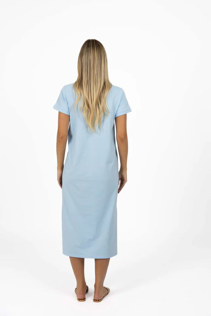 HUMIDITY PROFILE DRESS - POWDER BLUE [SZ:L]