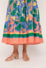 ADRIFT SABRE V-NECK DRESS IN MONTEGO BAY [SZ:L]