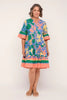 ADRIFT SCOUT TIERED DRESS IN MONTEGO BAY [SZ:L]
