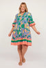 ADRIFT SCOUT TIERED DRESS IN MONTEGO BAY [SZ:L]