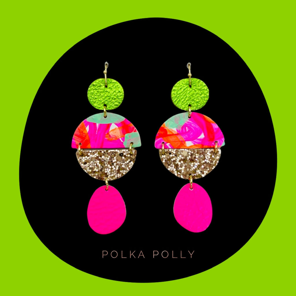 POLKA POLLY - DIVINITY FLURO PINK & MINT