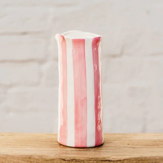 NOSS & CO MEDIUM VASE - PINK STRIPE