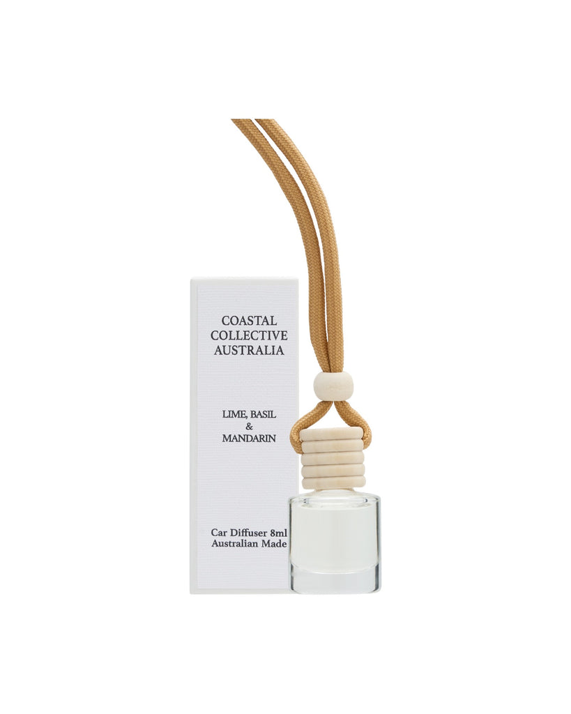 COASTAL COLLECTIVE AUSTRALIA CAR DIFFUSER - LIME, BASIL & MANDARIN