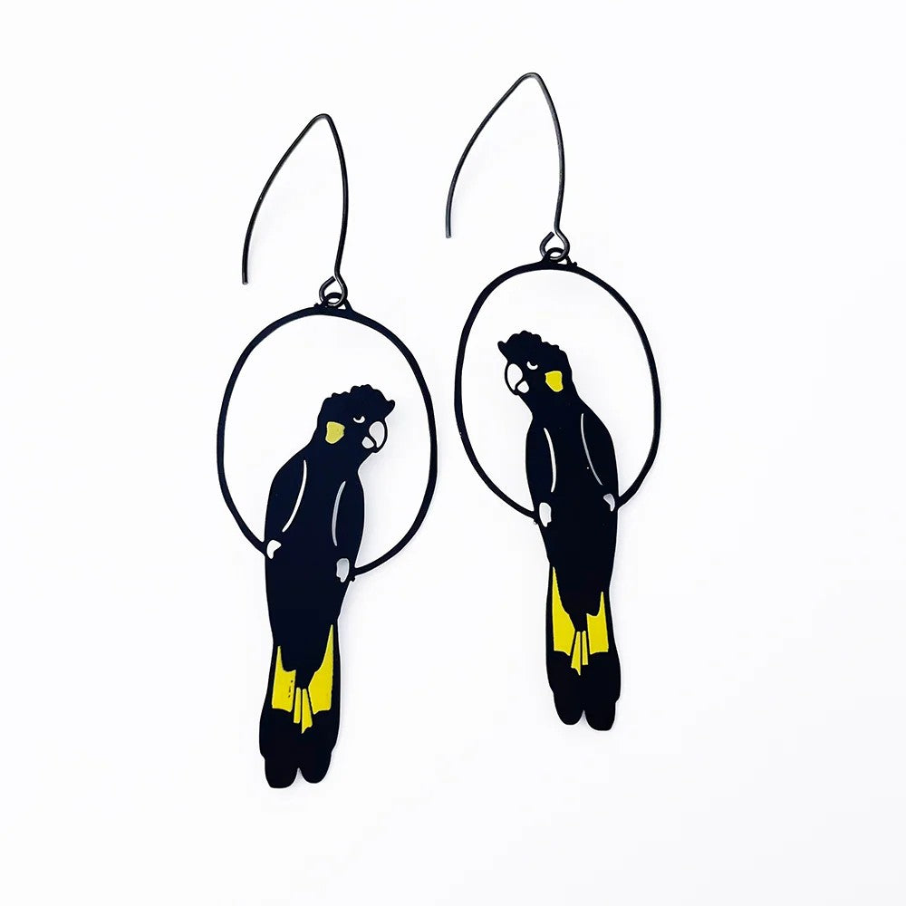 DENZ & CO - YELLOW TAILED BLACK COCKATOO