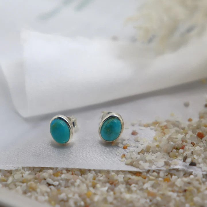 MIKI JEWELLERY EL OVALO STUD - STERLING SILVER