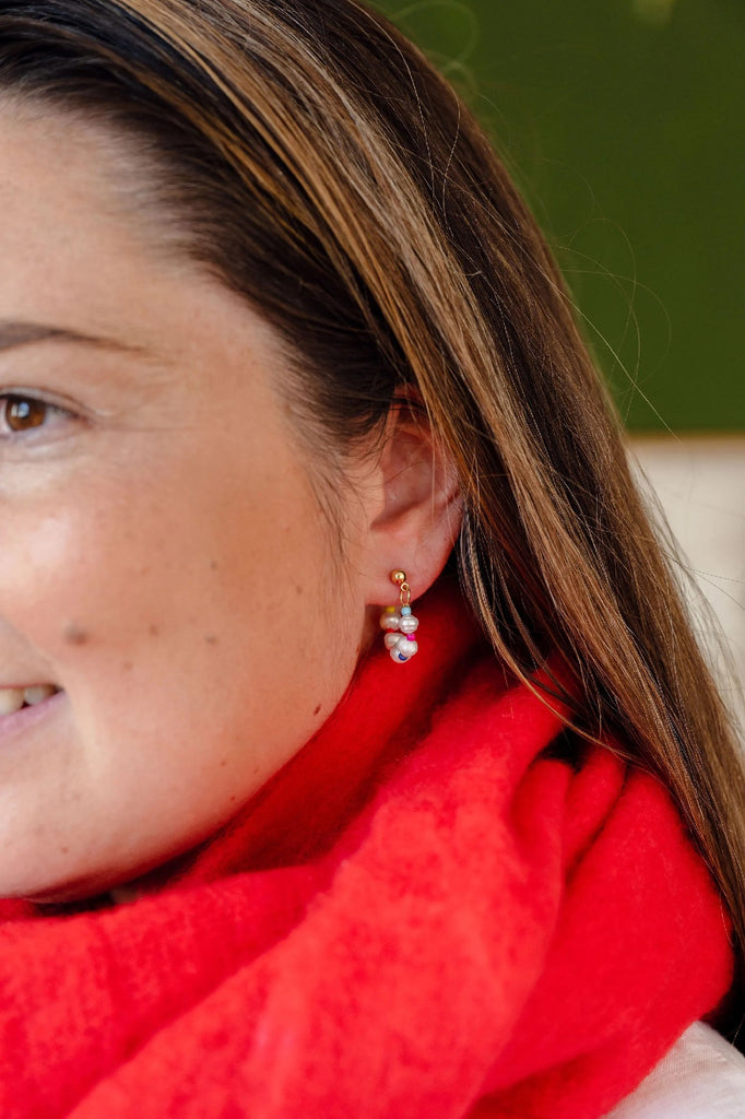 GREENWOOD DESIGNS POLLY FRESHWATER PEARL EARRINGS