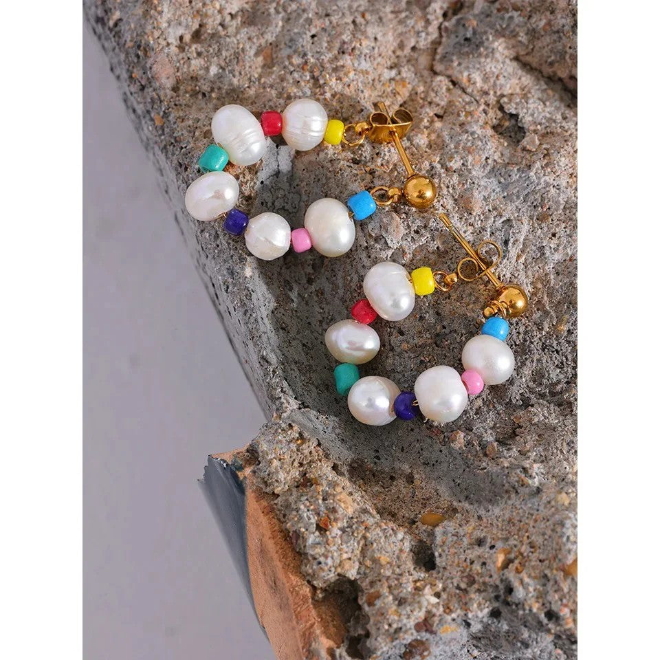 GREENWOOD DESIGNS POLLY FRESHWATER PEARL EARRINGS