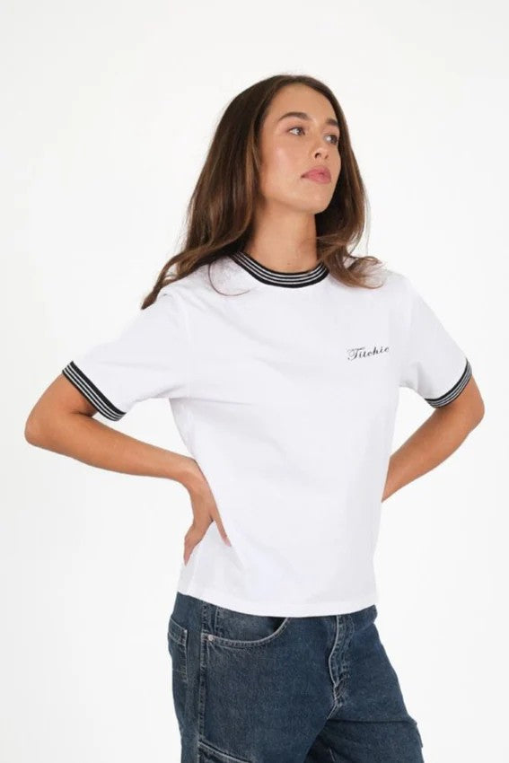 TITCHIE BELLA CONTRAST TEE - BLACK [SZ:L]
