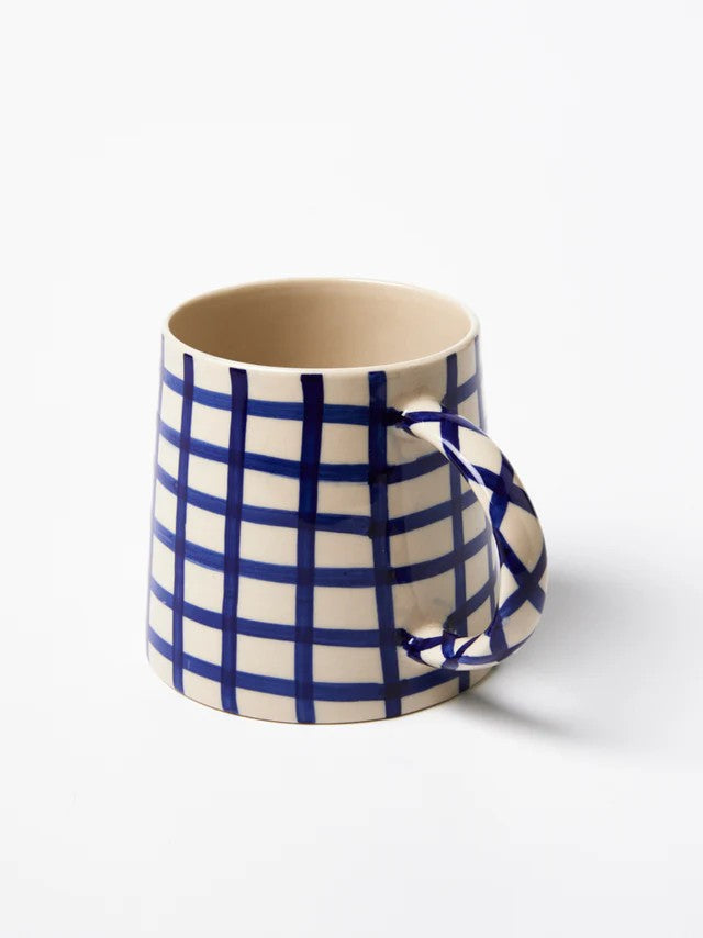 JONES AND CO - LARDER CHECK MUG NAVY