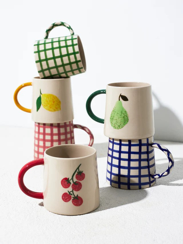 JONES AND CO - LARDER CHECK MUG NAVY