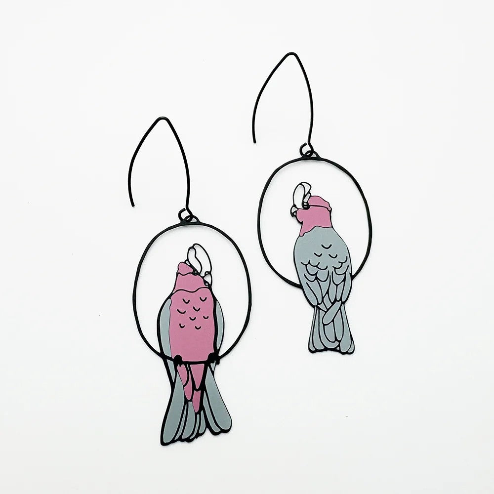 DENZ & CO - GALAHS IN BLACK, PINK & GREY