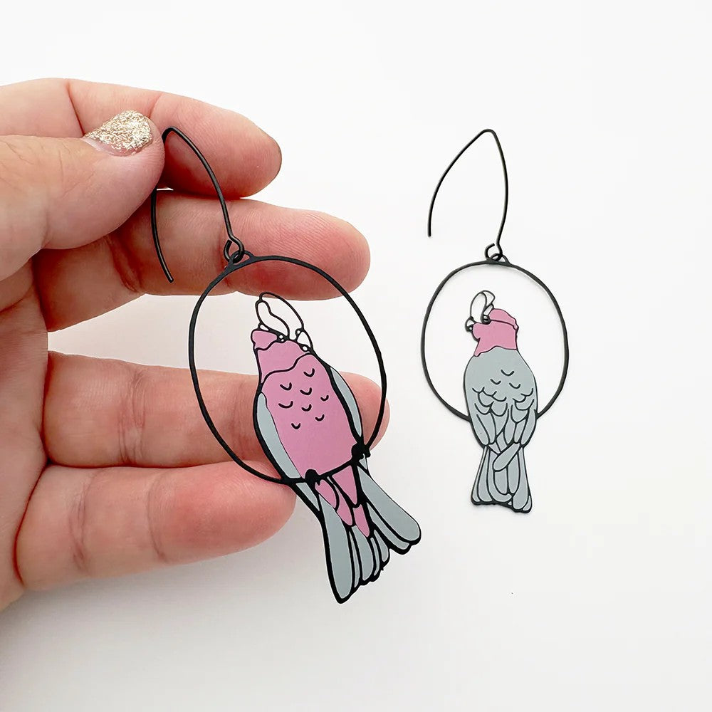 DENZ & CO - GALAHS IN BLACK, PINK & GREY