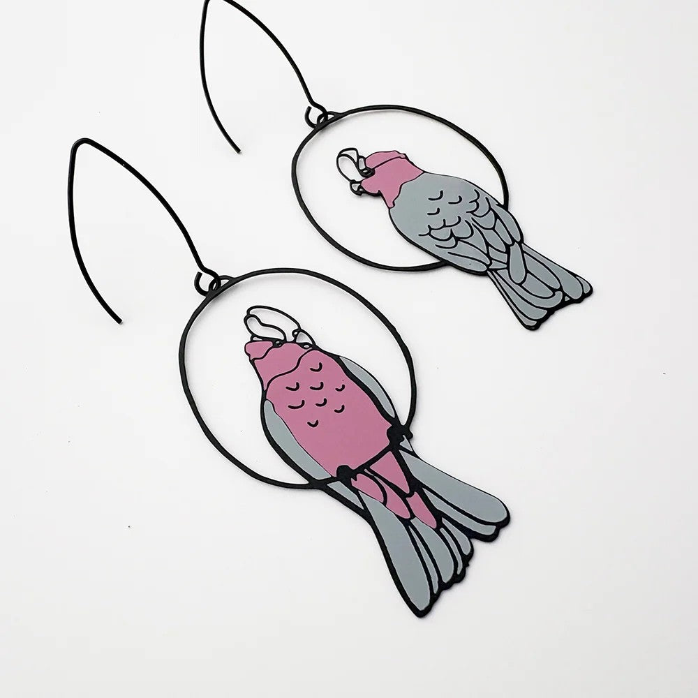 DENZ & CO - GALAHS IN BLACK, PINK & GREY
