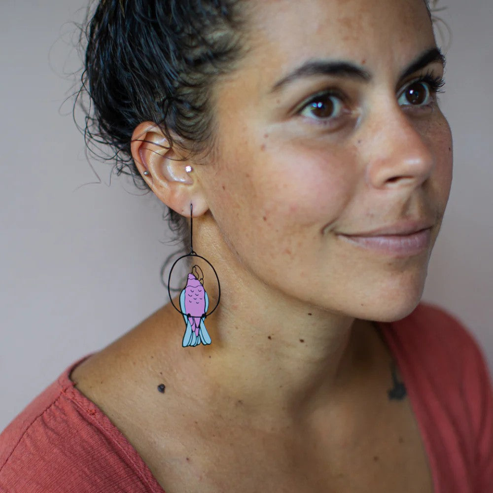 DENZ & CO - GALAHS IN BLACK, PINK & GREY
