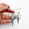 DENZ & CO - BUDGIES IN BLACK, BLUE & YELLOW