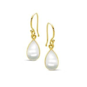 STONES & SILVER YELLOW GOLD PEARL DROPS