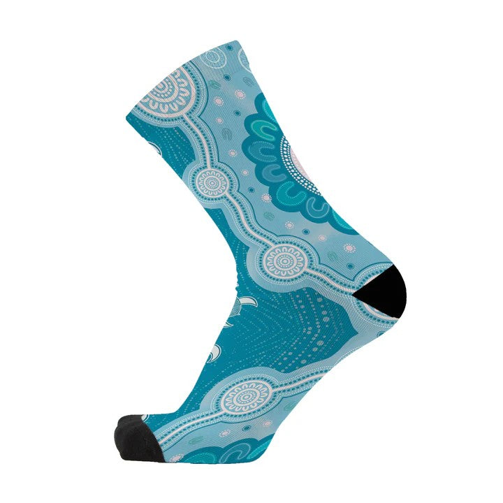 REDFOXSOX WIDE FIT - SWIMMING TURTLE FAMILY