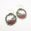 DENZ & CO - GREVILLEA WREATH IN BLACK, GREEN & PINK