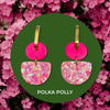 POLKA POLLY - DAINTY HOOPS PARTY PINK