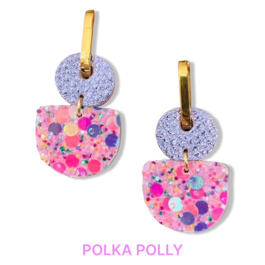 POLKA POLLY - DAINTY HOOPS LILAC POP