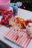 MINK & ME TRAY - PINK STRIPE LOBSTER
