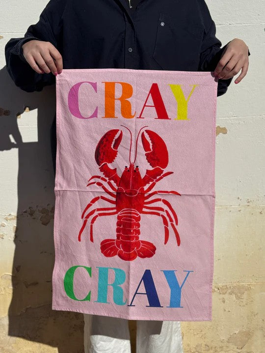 MINK & ME TEA TOWEL - CRAY CRAY