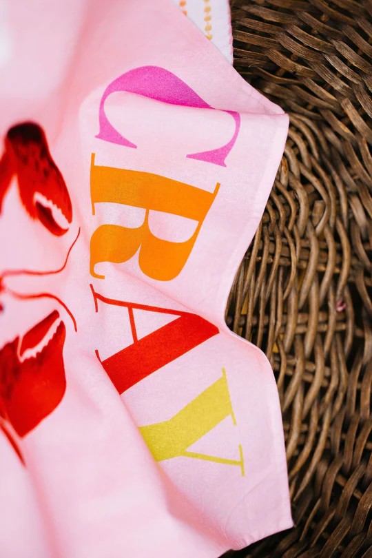 MINK & ME TEA TOWEL - CRAY CRAY