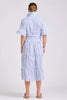 SHIRTY THE MOLLY OVERSIZED SHIRTDRESS - WHITE WITH AZURE TICKING [SZ:L]
