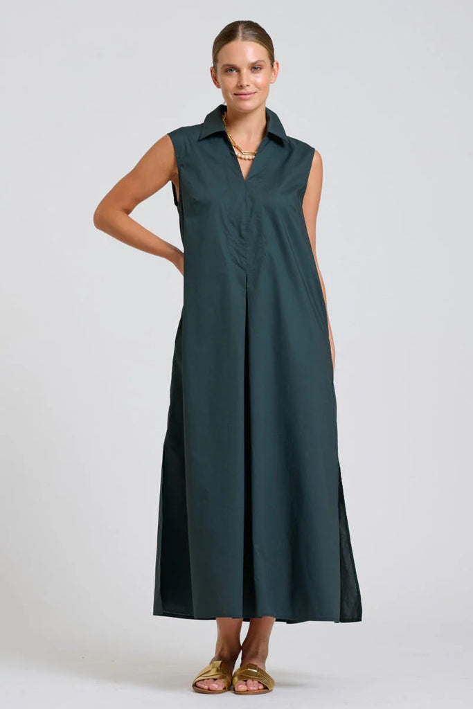 SHIRTY THE FREYA SHIRT DRESS - SLATE [SZ:L]