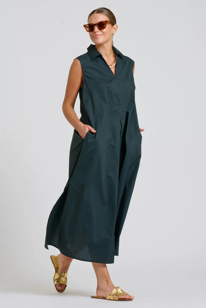 SHIRTY THE FREYA SHIRT DRESS - SLATE [SZ:L]