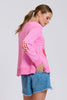 EST 1971 CLASSIC ZIPSIDE CHERRIES SWEATSHIRT - PINK [SZ:L]