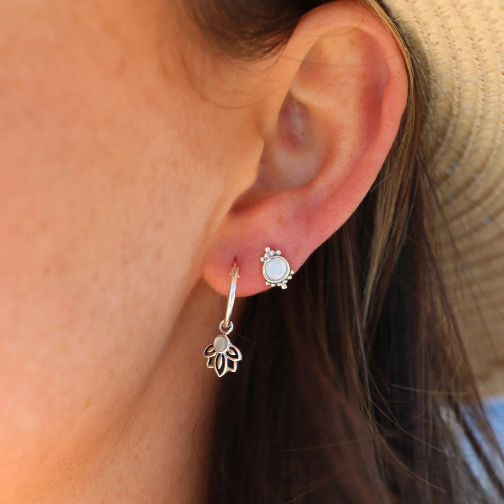 MIKI JEWELLERY EVA STUD - MOTHER OF PEARL