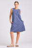 SHIRTY THE SARA SHIFT DRESS - NAVY WITH WHITE STRIPE [SZ:L]