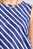 SHIRTY THE SARA SHIFT DRESS - NAVY WITH WHITE STRIPE [SZ:L]