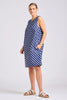 SHIRTY THE SARA SHIFT DRESS - NAVY WITH WHITE STRIPE [SZ:L]