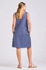 SHIRTY THE SARA SHIFT DRESS - NAVY WITH WHITE STRIPE [SZ:L]