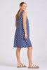 SHIRTY THE SARA SHIFT DRESS - NAVY WITH WHITE STRIPE [SZ:L]