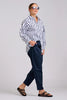 SHIRTY THE GIGI RELAXED SHIRT - WHITE WITH NAVY STRIPE [SZ:L]