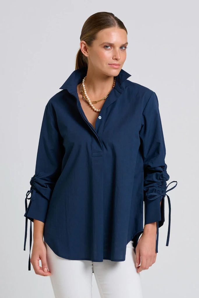 SHIRTY THE MILLIE GIRLFRIEND SHIRT - FRENCH NAVY [SZ:L]