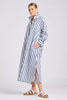SHIRTY THE GIGI RELAXED DRESS - WHITE WITH NAVY STRIPE [SZ:L/XL]
