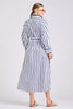 SHIRTY THE GIGI RELAXED DRESS - WHITE WITH NAVY STRIPE [SZ:L/XL]